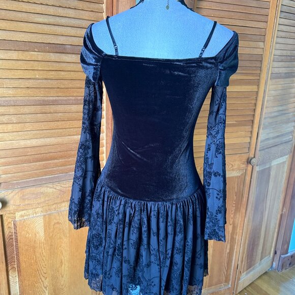 Gothic Victorian EGL Lolita Dark Fairycore Princess of Darkness Dress - Picture 11 of 13